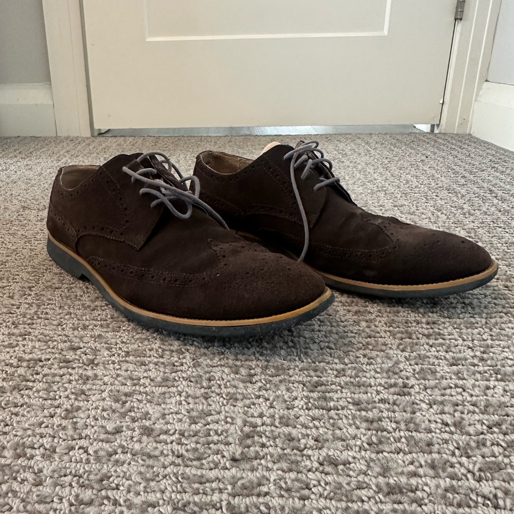 Joseph Abboud Dark Brown Men's Oxfords